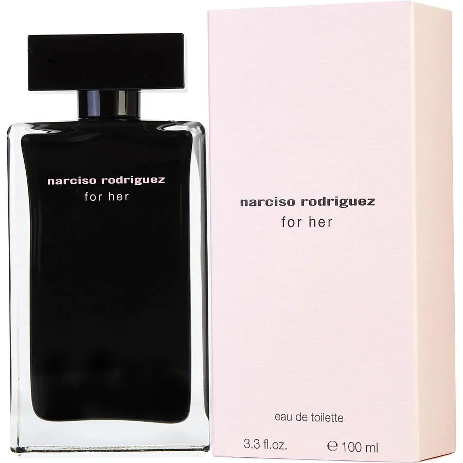 Narciso Rodriguez For Her eau de toilette 100ml bottle with pink box, luxury women's perfume