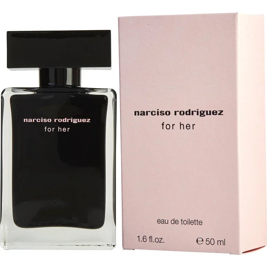 Narciso Rodriguez For Her eau de toilette 50ml perfume bottle with pink box, luxury fragrance for women