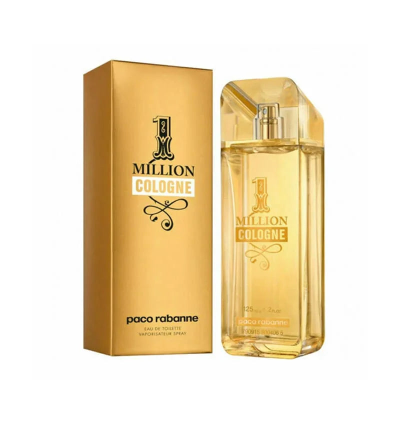 Paco Rabanne 1 Million Cologne Eau de Toilette bottle and gold box for luxury fragrance shopping