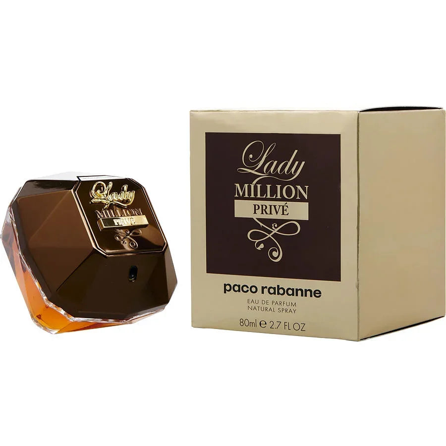 Paco Rabanne Lady Million Prive Eau de Parfum 80ml bottle and box, luxury fragrance for women