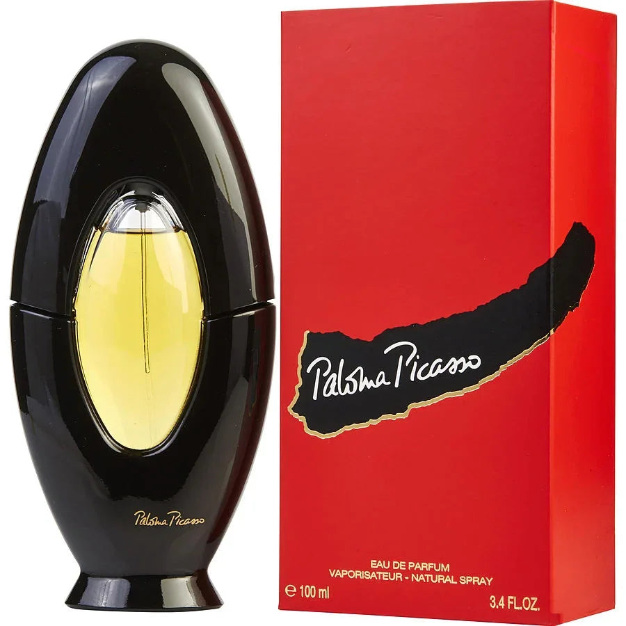 Paloma Picasso Eau de Parfum 100ml bottle with red packaging, luxury fragrance for women