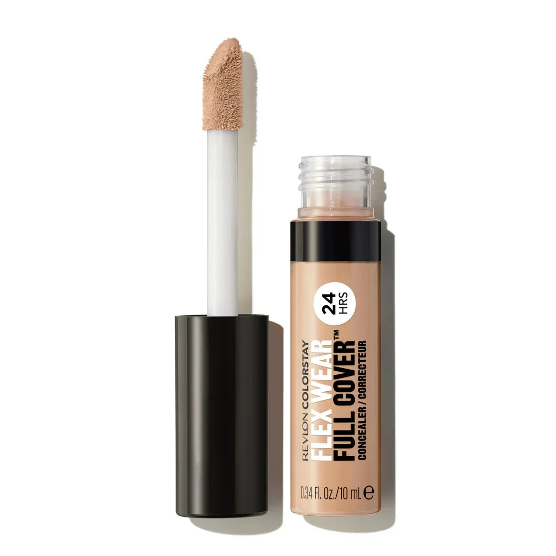 Revlon ColorStay Flex Wear Full Cover Concealer with 24-hour wear, ideal for flawless makeup in Qatar