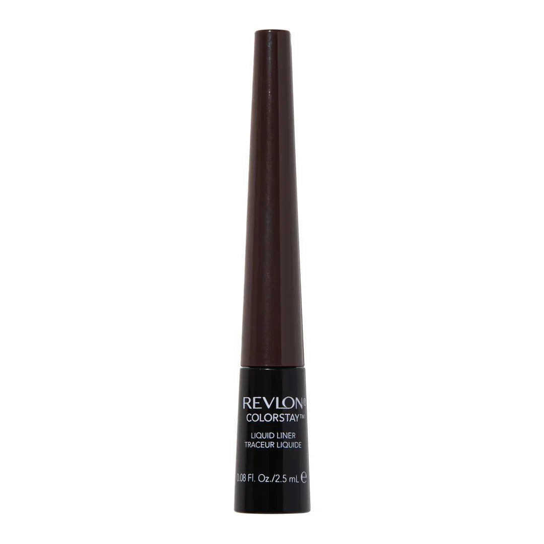 Revlon ColorStay Liquid Liner in deep brown, long-wear waterproof eyeliner for bold eye makeup