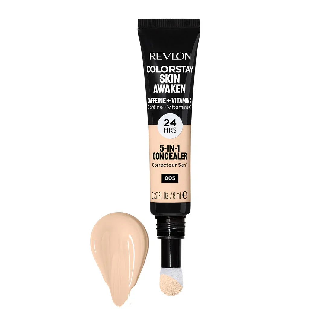Revlon Colorstay Skin Awaken 5-in-1 Concealer with caffeine & vitamin C, 24-hour wear, shade 005