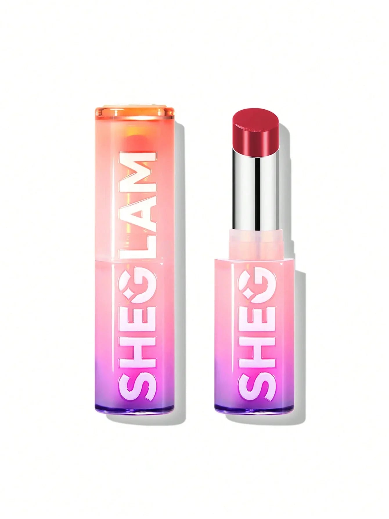 Sheglam vibrant gradient lipstick with bold red shade, perfect for bold makeup looks