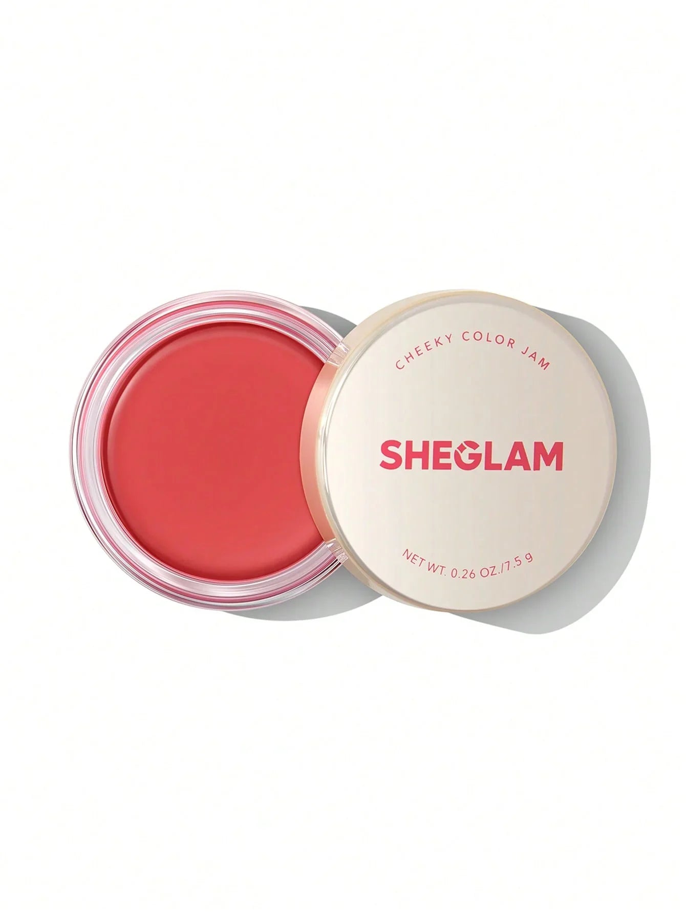SHEGLAM Cheeky Color Jam creamy blush in coral pink, beauty makeup product