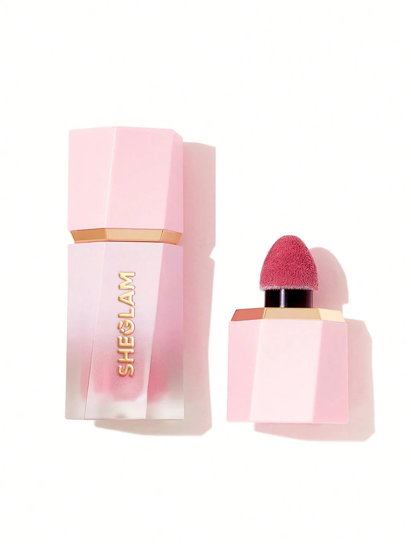 Sheglam pink velvet matte lipstick with applicator, beauty cosmetics