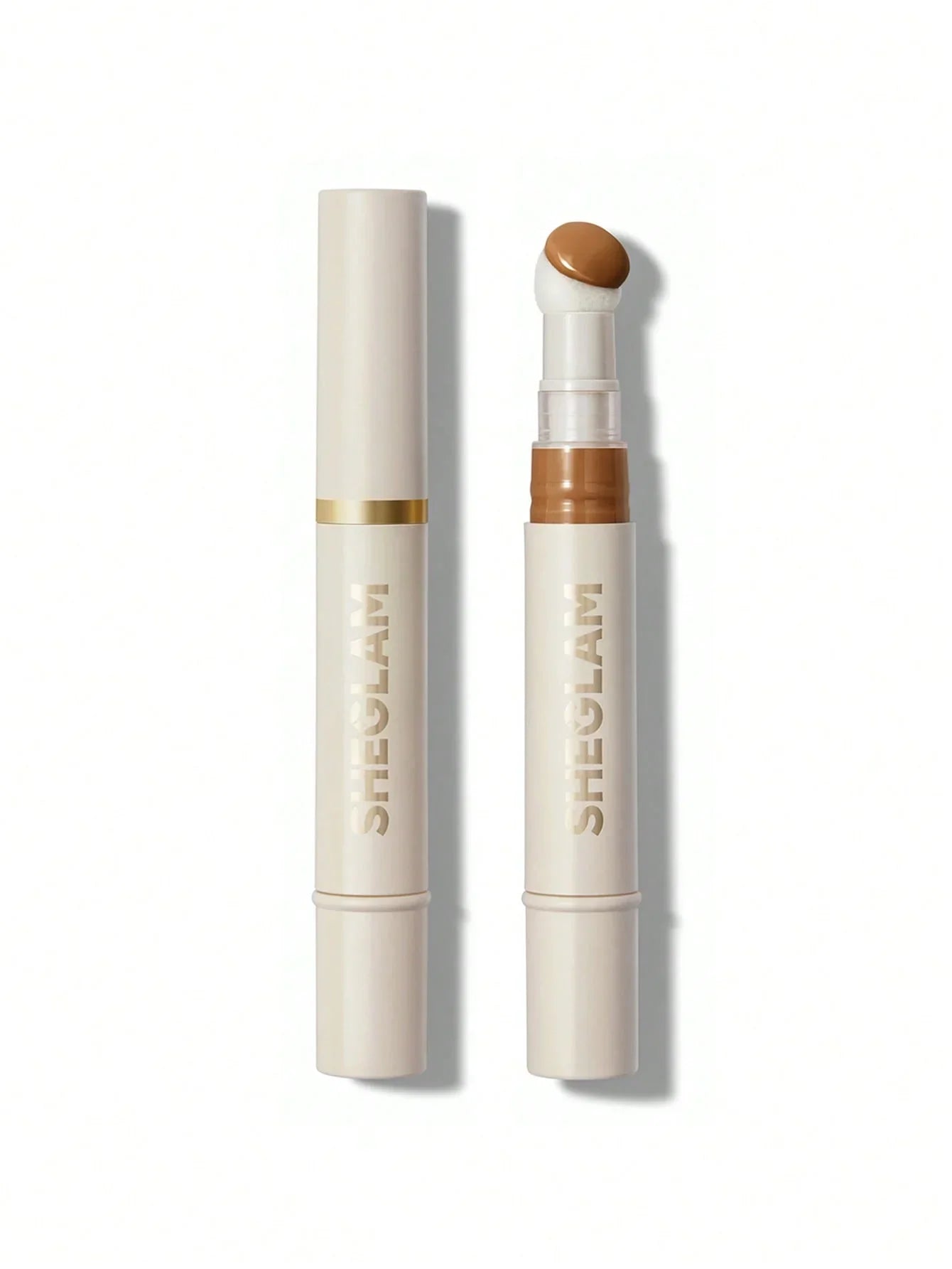 SHEGLAM concealer stick with sponge applicator, creamy brown tone for flawless coverage