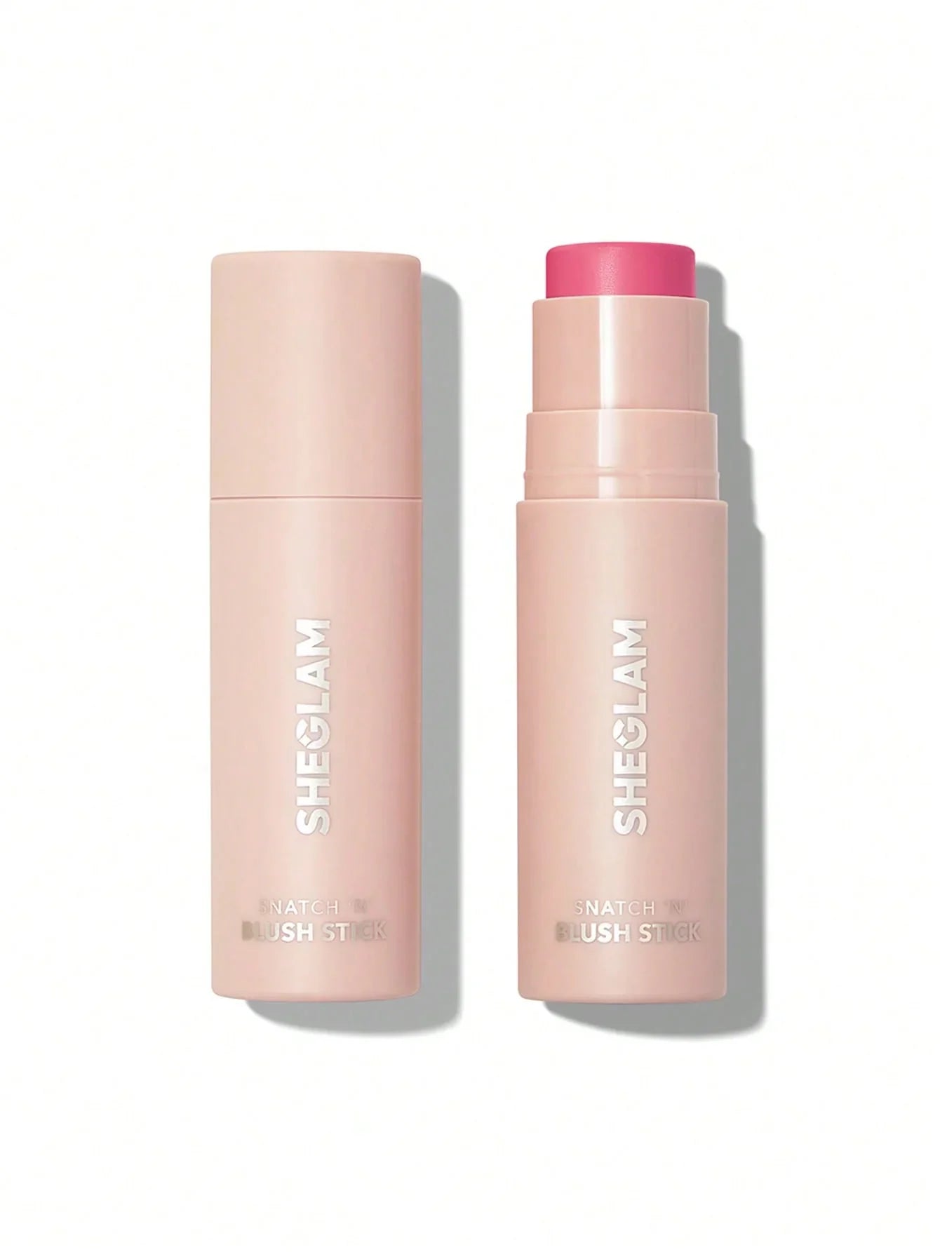 Sheglam Snatch 'N' Blush Stick in pink, creamy blush for cheeks, beauty makeup product