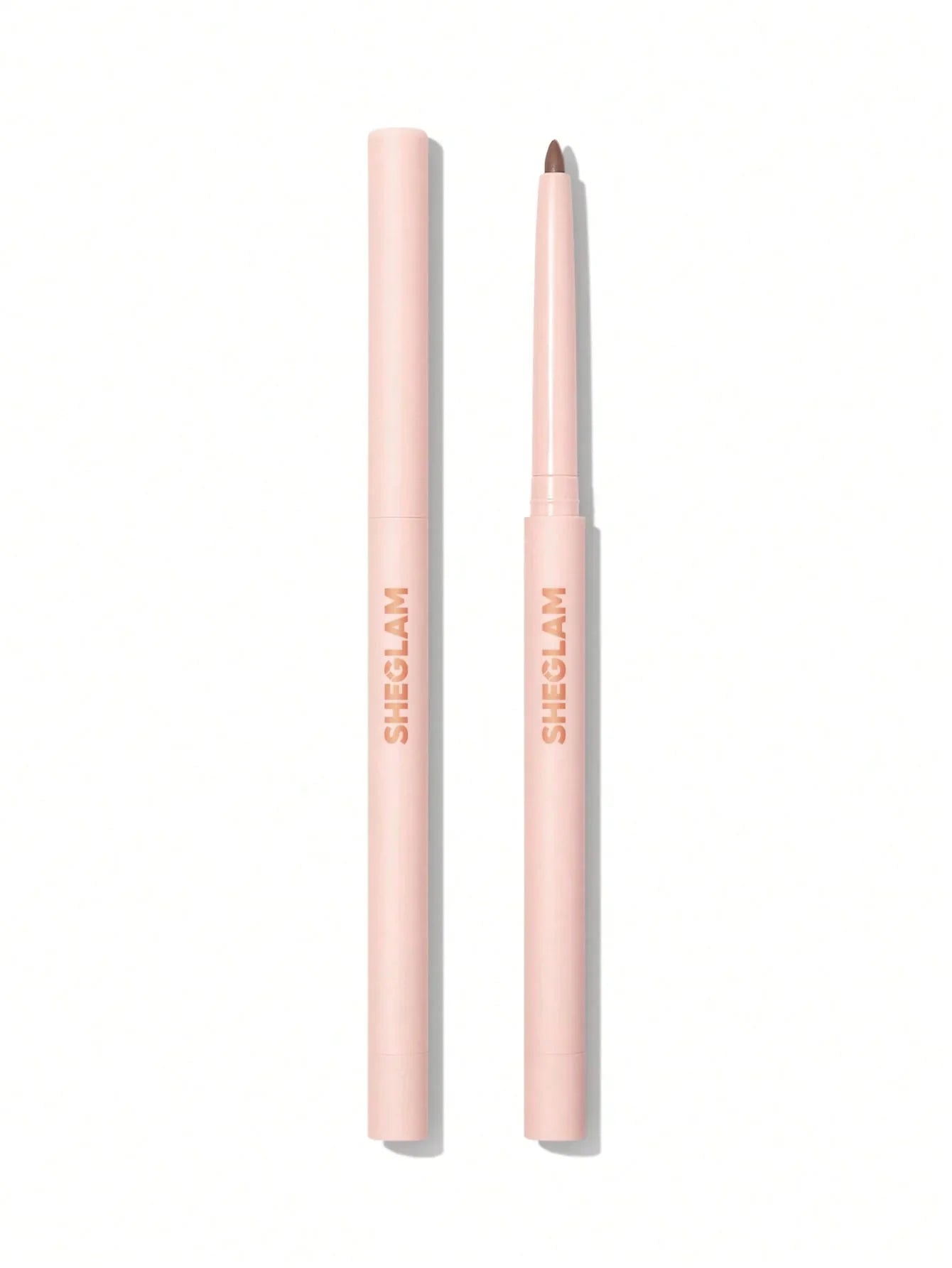 SHEGLAM eyeliner pencil in soft pink casing, precise tip for defined eye makeup