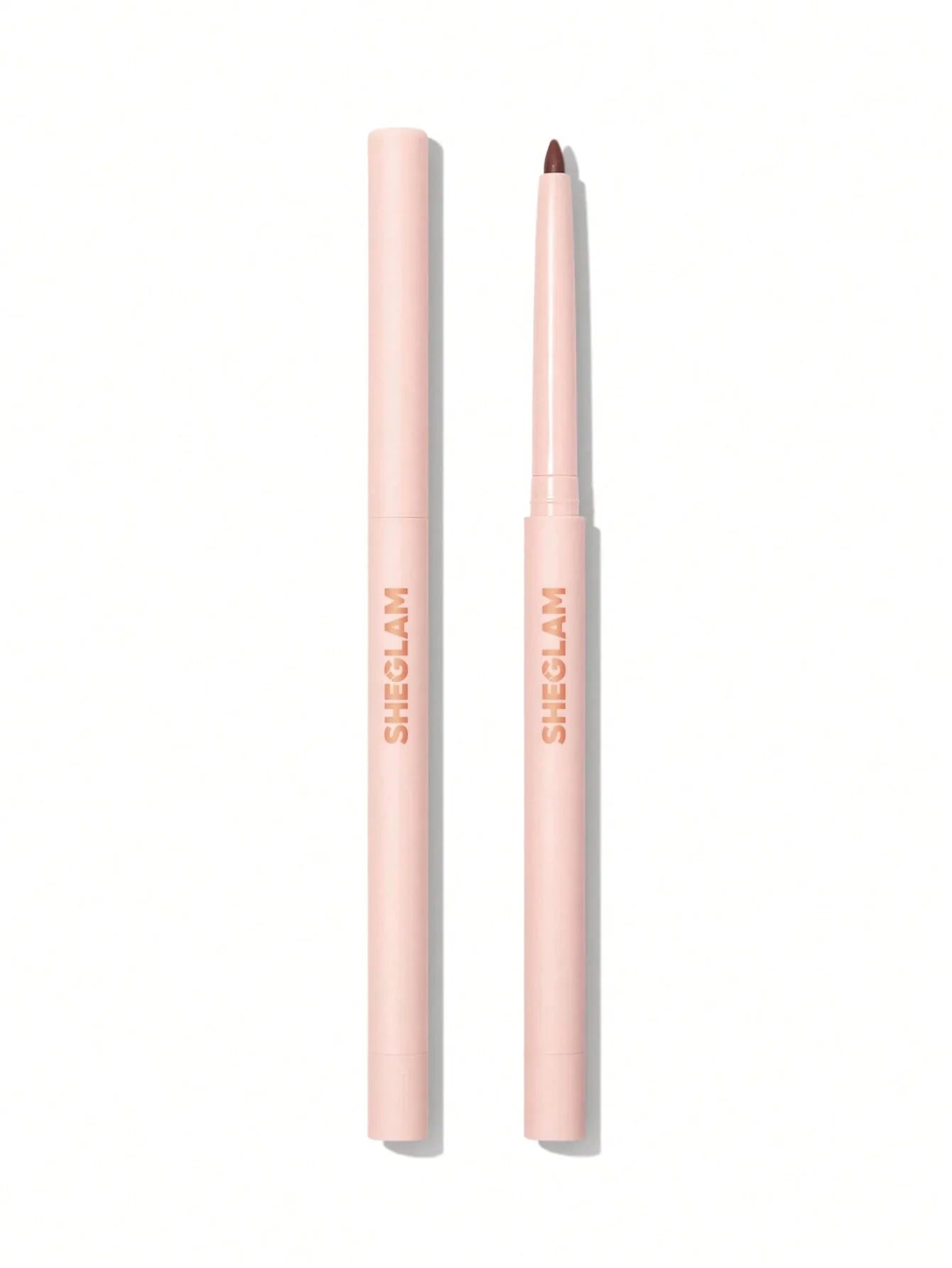 Sheglam eyeliner pencil in soft pink packaging, sleek design for precise makeup application