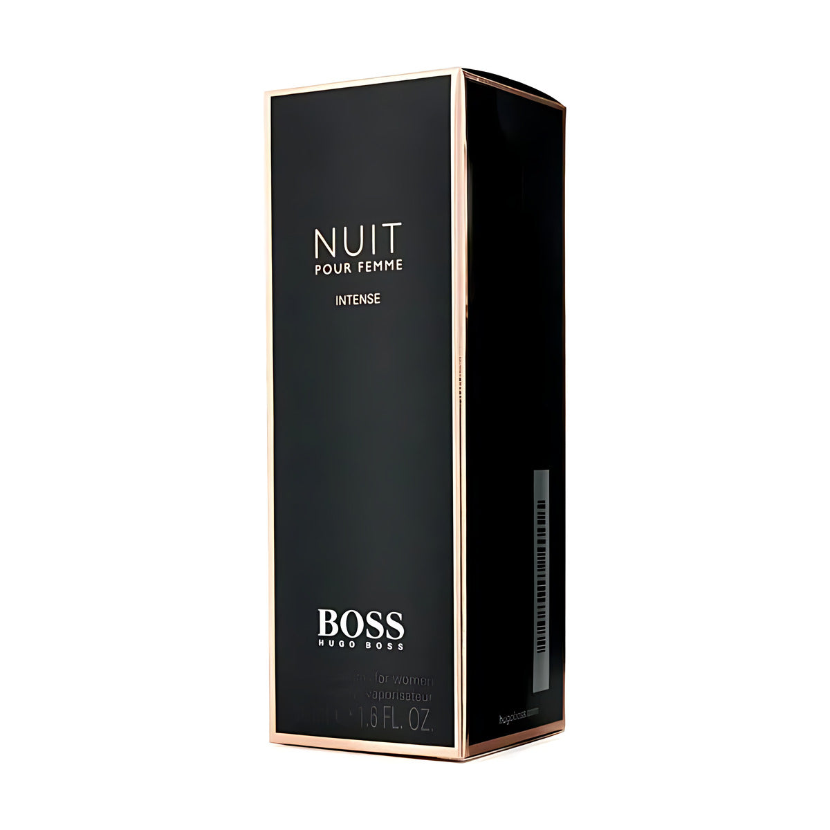 BOSS Nuit Pour Femme Intense perfume for women, 50ml black box with gold trim, luxury fragrance